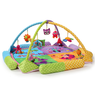 婴儿游戏垫爬行垫宝宝游戏毯爬行毯满月礼物玩具健身架 0-2岁