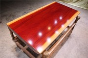 尺寸：133-70-8非洲红花梨大板实木原木茶桌茶台茶板办公桌
