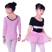 儿童舞蹈服装中国舞练功服小孩女童跳舞衣服春夏季儿童纯棉连体服