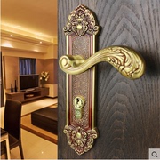 美式铜锁室内门锁卧室房门锁执手锁实木全铜简欧现代美式SM5421