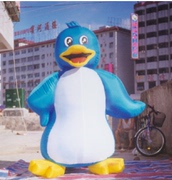 充气企鹅气模 充气企鹅卡通气模 充气QQ企鹅气模 充气吉祥物拱门