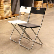 ikea宜家冈德尔折叠椅子，靠背椅会议椅餐椅，北欧简易塑料椅会议椅