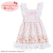 日本sanriohellokitty凯蒂猫限量款可爱儿童草莓围裙礼服