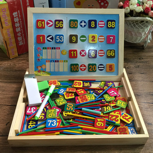 儿童磁性数字贴1-100宝宝双面，画板写字板数数棒学习玩具3456岁