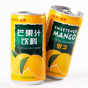 韩国零食进口饮料 韩国乐天芒果汁mango汁/石榴汁饮料180ml饮品