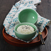 中式米饭碗纯色家用陶瓷碗4.5英寸粥碗龙泉青瓷餐具套装碗可微波