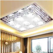 现代简约led吸顶灯，大气长方形客厅水晶灯创意变色餐厅卧室灯饰