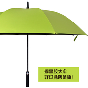 长柄伞黑胶防晒遮阳伞双人大号，高尔夫伞防紫外线，太阳伞弯柄晴雨伞