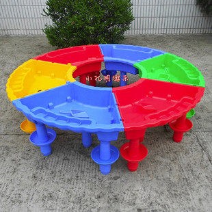 沙滩玩具z塑料沙水玩具玩沙玩具幼儿园，过家家玩具圆桌沙水桌
