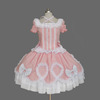 风度COS LOLITA 洛丽塔洋装 修身粉色连衣裙公主裙蛋糕裙纯棉布料