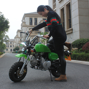 迷你摩托车小跑车汽油，小摩托车越野摩托车成人，复古小猴子摩托车