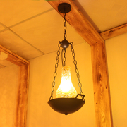 中式复古地中海铁艺吊灯餐厅灯过道灯仿古个性创意阳台灯酒吧灯具