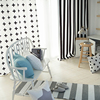 个性简约现代窗帘条纹韩式北欧风格，遮光布客厅(布客厅，)卧室隔断飘布帘定制