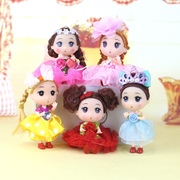 开学幼儿园奖励公主女孩迷你可爱迷糊娃娃挂件玩具钥匙扣礼物品