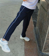 学生校服裤运动长裤一条杠白边初中高中校服裤男女白边校服裤