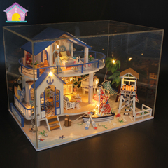 成人diy手工创意 小屋情侣豪华别墅模型女生超大拼装玩具房子