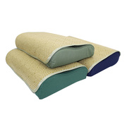 夏季单人枕头垫绿色学生宿舍，用凉席枕垫，天然乳胶枕垫枕头皮便携