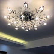 欧式圆形水晶灯客厅大灯大气现代简约家用轻奢吸顶灯创意卧室灯具