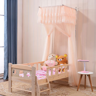 婴儿宝宝拼接床儿童88x168米，伸缩支架定制特殊尺寸小订做蚊帐