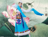 藏族舞蹈演出服装水袖女短款裙藏族舞蹈表演服高档藏族服装女