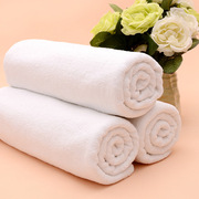 浴巾家用白色酒店专用纯棉，吸水不掉毛全棉，五星级速干美容院大毛巾