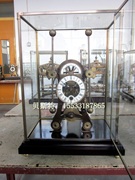 航海钟 古典钟表 欧式玻璃罩 蚱蜢钟 纯铜上弦机械台钟 座钟