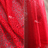 原创伦巴红镂空蕾丝肌理网纱网布优于水溶蕾丝纯棉服装设计师布料