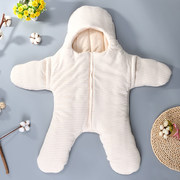 婴儿睡袋抱被两用新初生儿包被防踢被秋冬季宝宝用品睡袋纯棉分腿