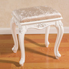 白色法式化妆凳简约现代欧式梳妆台凳子仿实木美甲凳卧室换鞋凳