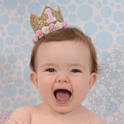 欧美婴儿头饰宝宝头花，发带新生儿可爱拍照发饰，生日1周岁派对