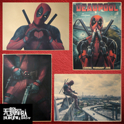 Deadpool死侍 漫威英雄电影牛皮纸海报装饰画 照片相框墙纸贴画