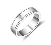 s925情侣戒指男女纯银，简单款条戒男款日韩版，指环对尾婚戒简约刻字