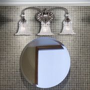北欧美式灯饰 浴室卫生间镜前灯简约现代壁灯水晶玻璃床头灯