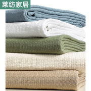 全棉线毯纯棉空调毯子休闲盖毯沙发巾布艺床罩盖布夏季老式毛巾被