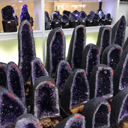 天然紫晶洞摆件，紫水晶洞，消磁净化家具办公原石