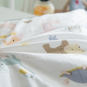 婴儿纱布被子宝宝幼儿园棉被，儿童被春秋冬新生儿棉花盖被