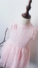 女童旗袍盘扣拼接蕾丝，连衣裙粉色白色裙子
