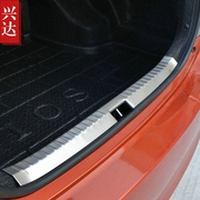 适用于2014-19款丰田新威驰/致享不锈钢后保险杠踏板 内置后护板