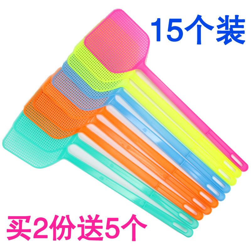 15个苍蝇拍全新塑料手动大号夏季灭蚊拍 耐用长柄灭蝇拍包邮|ruв категории начало ежедневно, дегельминтизация товаров, мухобойка - от Buy2taobao.com для оказания профессиональной услуги покупки агента Taobao