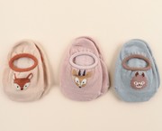 韩国进口KIDSCLARA男女宝宝船袜短袜 婴儿童棉质防滑睡眠袜子