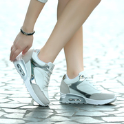 鞋子女夏2018百搭韩版学生内增高运动鞋女跑步鞋中跟厚底波鞋
