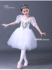 六一儿童演出服白色蓬蓬纱裙小天鹅舞蹈服女童芭蕾舞裙公主裙