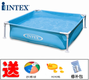INTEX方形支架儿童游泳池 海洋球池 养鱼池玩沙池戏水池加厚