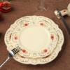 微瑕处理英伦玫瑰欧式陶瓷餐具饭碗碟菜盘勺子大汤锅瓷器散件