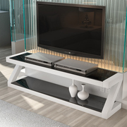 定制钢化玻璃电视柜茶几，组合简约现代烤漆欧式客厅，柜大小户型电视
