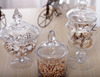 欧式玻璃糖果罐大号透明玻璃，装饰罐摆件储物罐婚庆装饰玻璃器皿