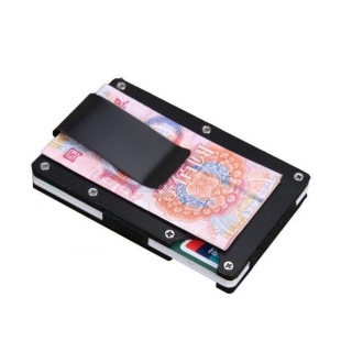 创意超薄多功能不锈钢钱夹卡包男女士名片盒EDC金属信用卡收纳夹