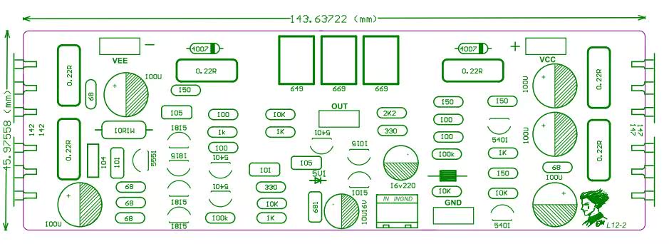 packing included Assembled 2 Channe L12 2 Audio Power Amplifier 