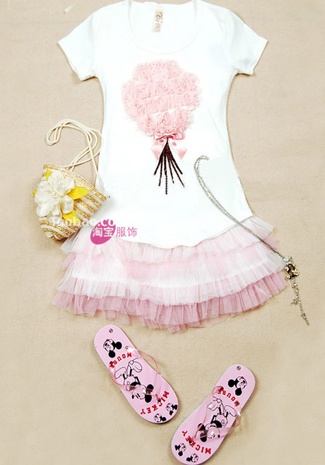 小T恤巧搭,可爱乖乖女非你莫属!超强热卖(第10