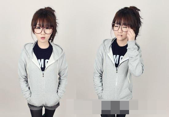 轻熟女扮嫩关键词 齐刘海<em>学生</em>扎<em>头发的方法</em>vs